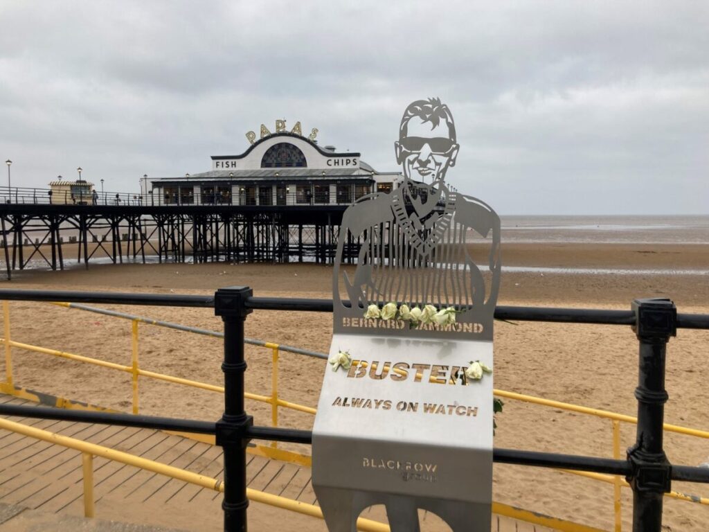 'Buster' memorial sign