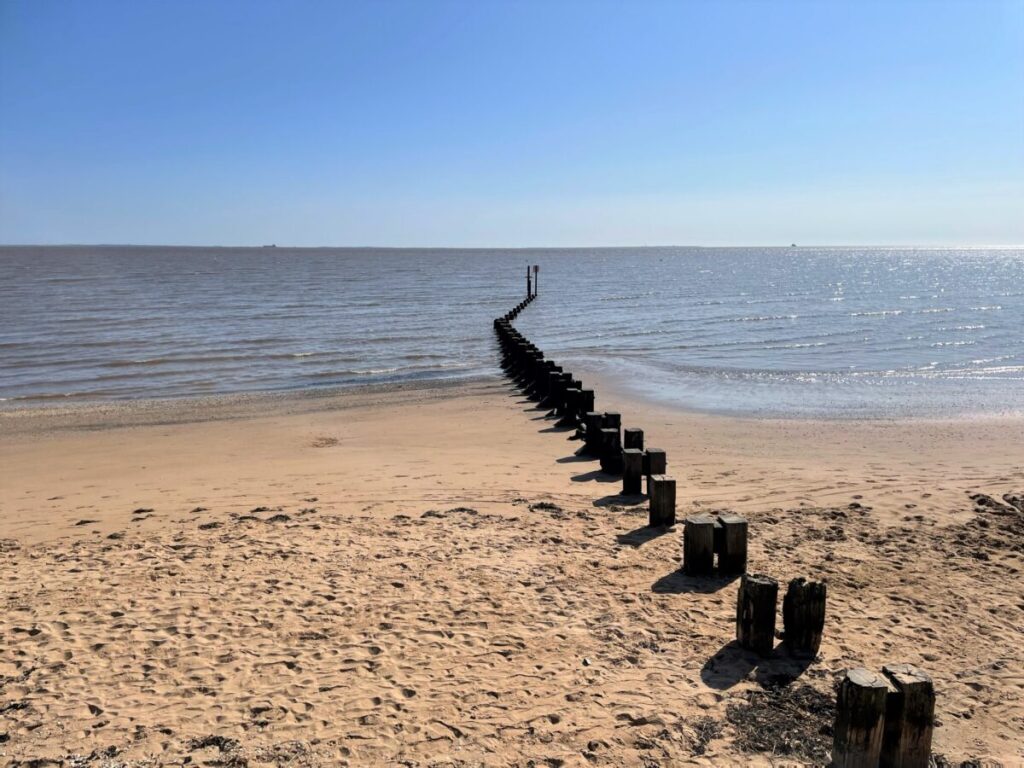 Groynes on the beach