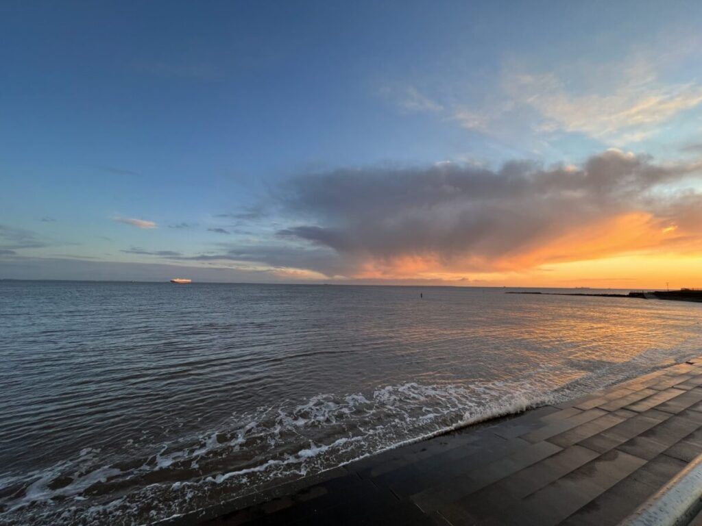 Sunset on beach
