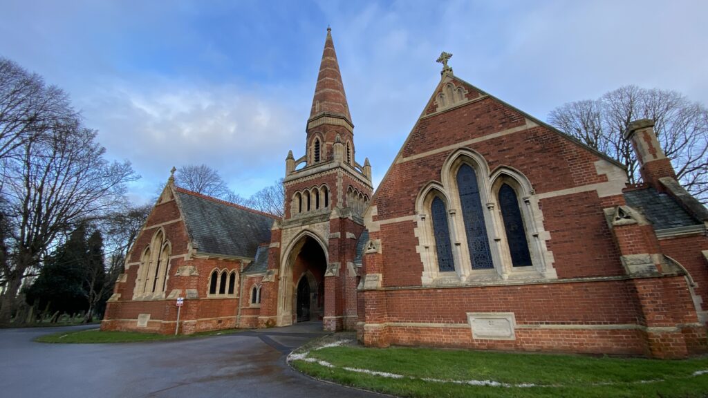 Exterior of the chapel buildings