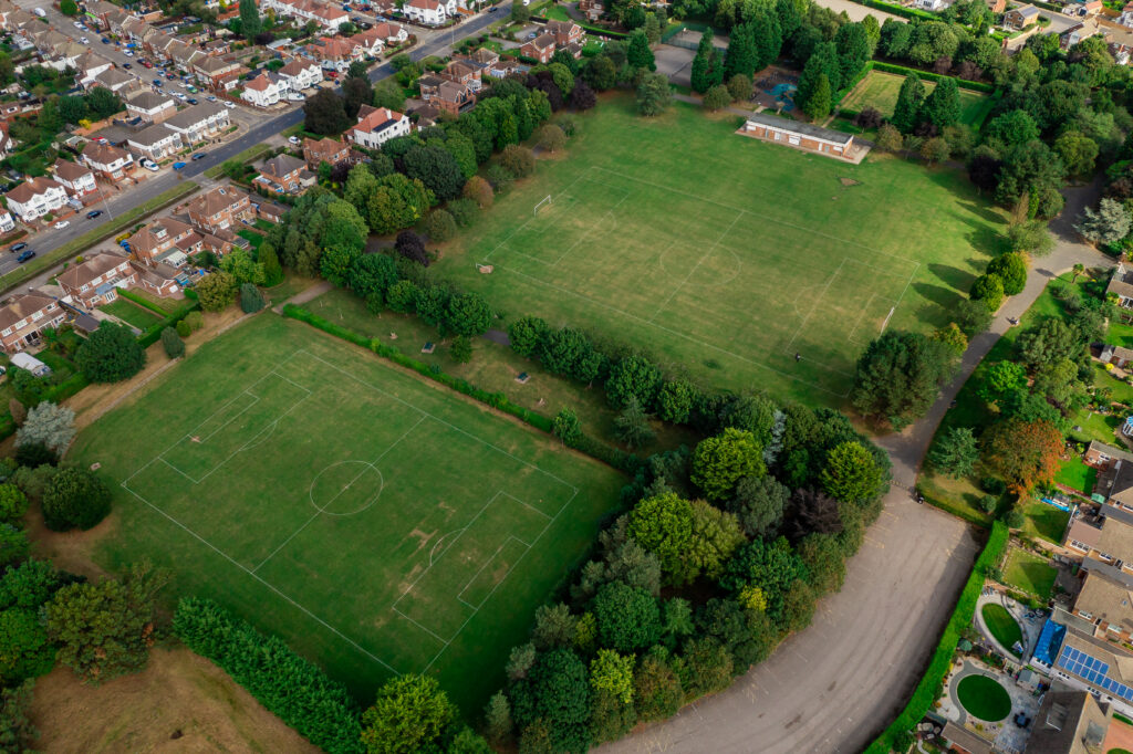 Birds eye view of Haverstoe Park