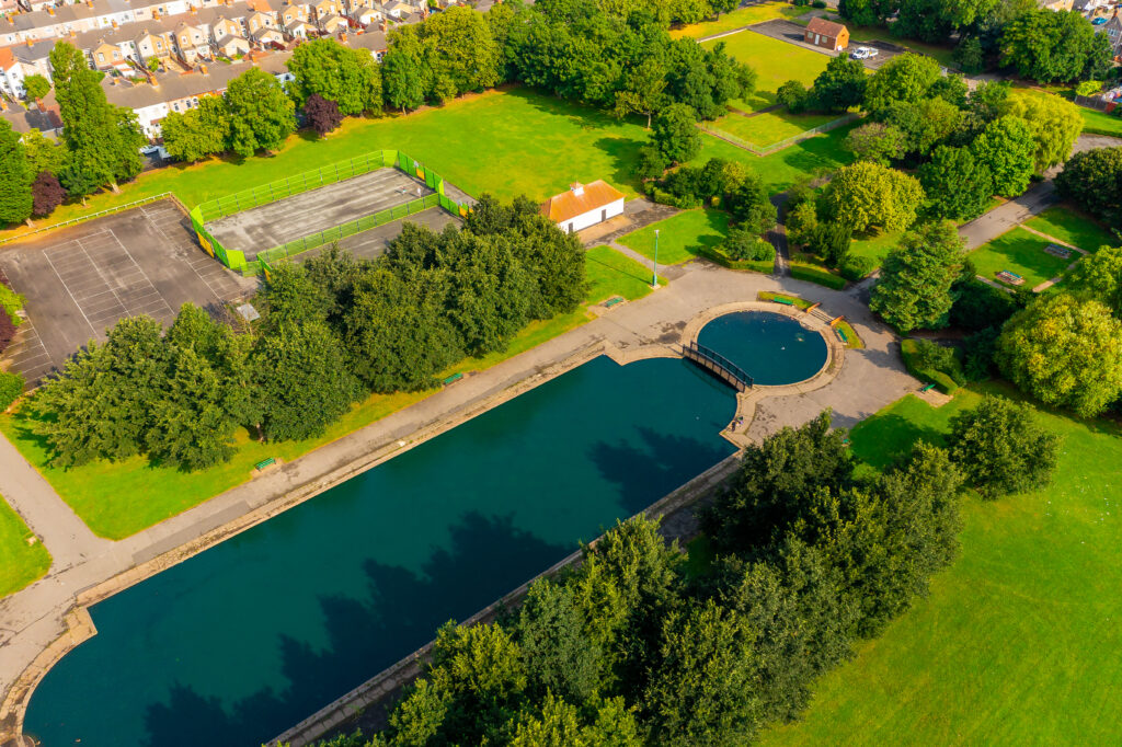 Birds eye view of Sidney Park
