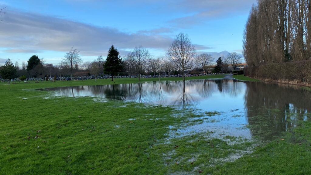 Flooded Cemetery