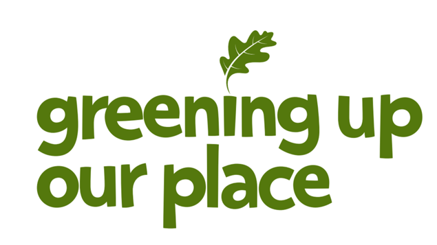 'Greening up our place' logo