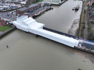 A photo of Corporation Road Bridge encapsulated