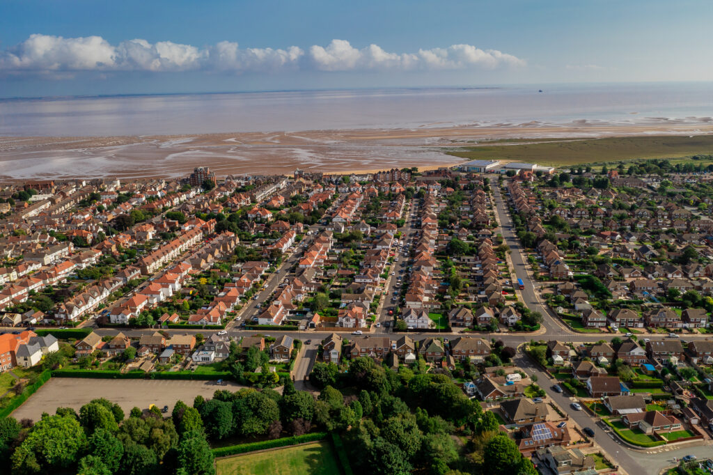 Aerial view of Cleethorpes