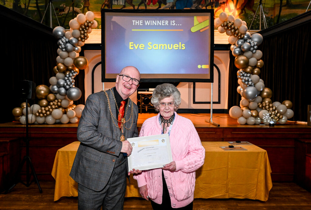 Eve Samuels was awarded the Charity Volunteer of the Year Award