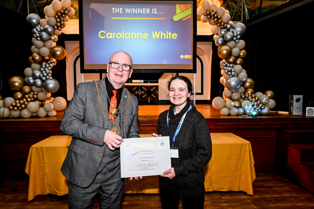 Carolanne White was awarded the Mayor's Community Impact Award