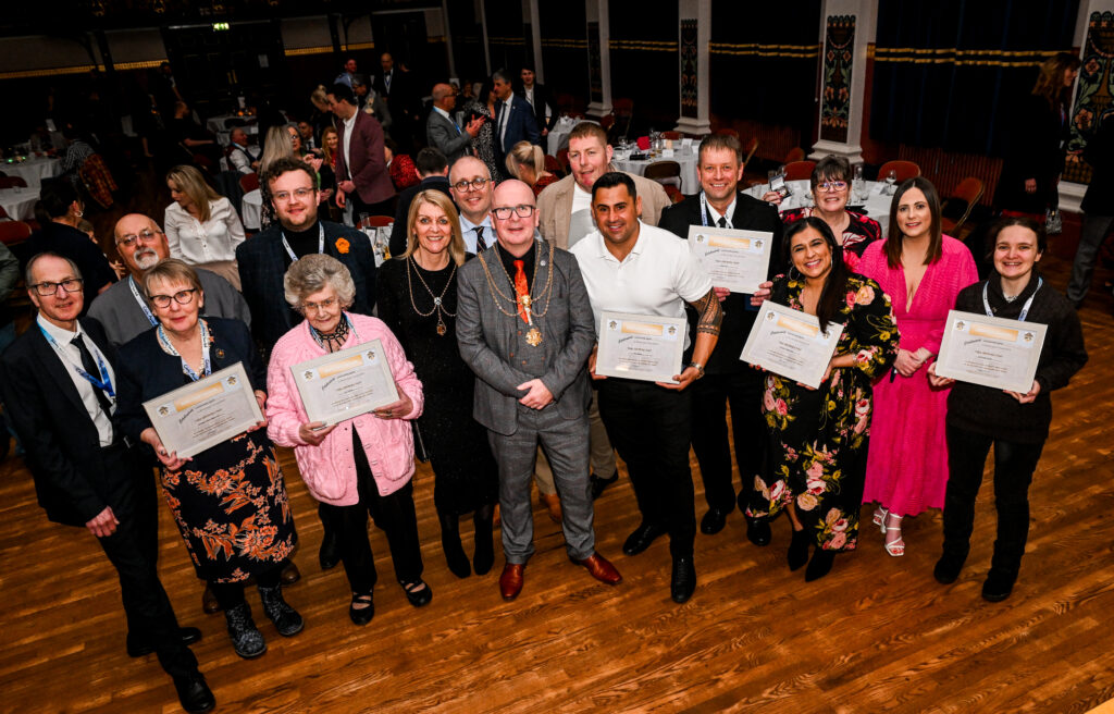 Award winners come together for a group photo