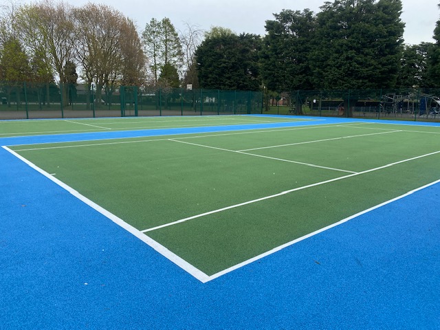 Tennis courts at Haverstoe Park