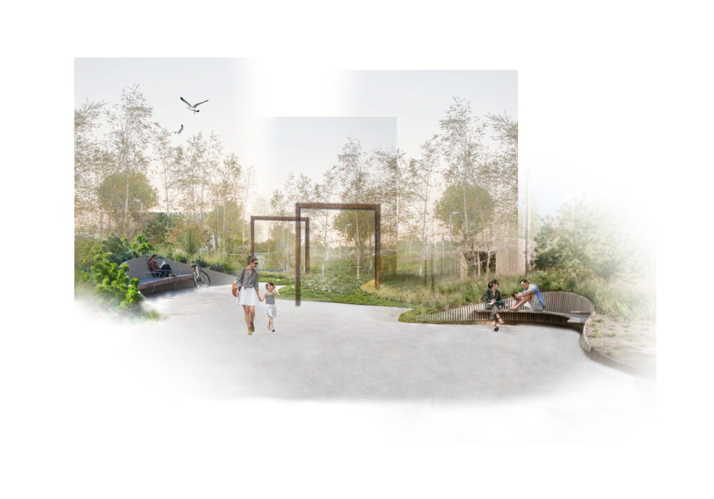 Pier Gardens memorial area