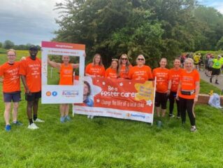 A photo of the fostering team at a recent park run