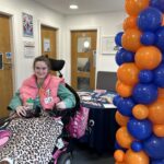 Woman who takes part in adult learning at Franklin College, Grimsby