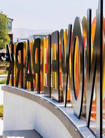 Large metal wording