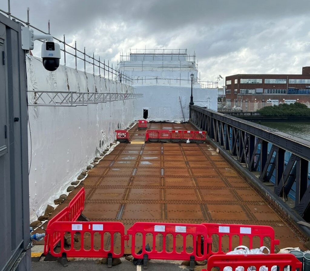 A view of Corporation Road Bridge from the West side