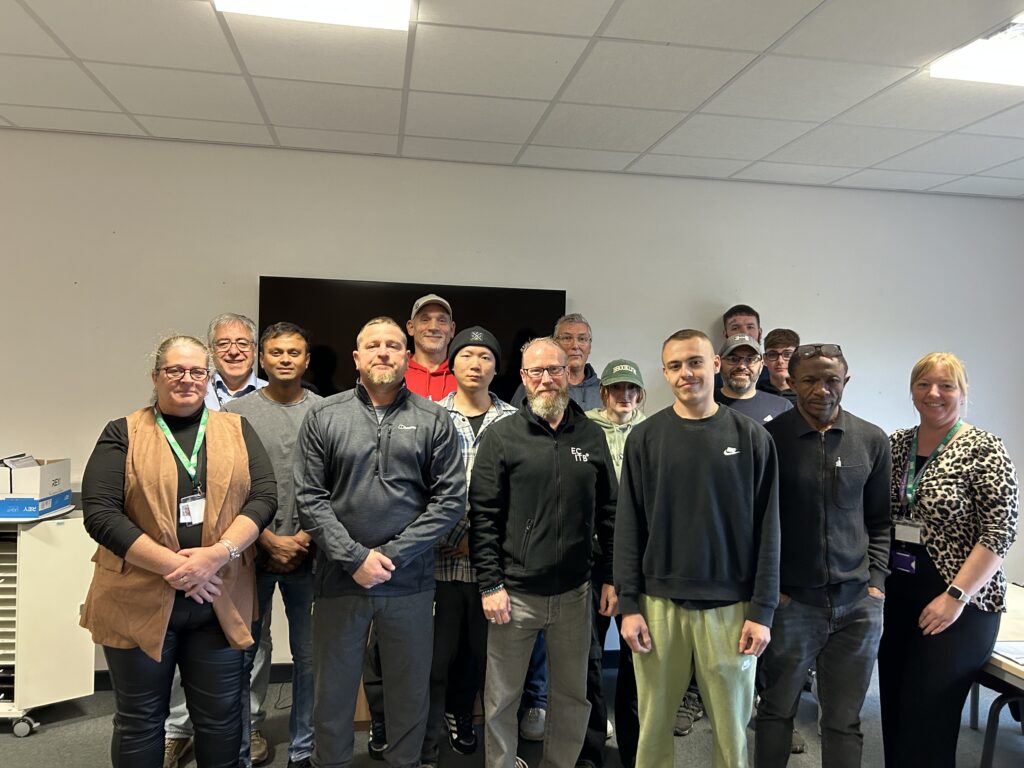 Group of learners at the ECITB work ready programme in North East Lincolnshire