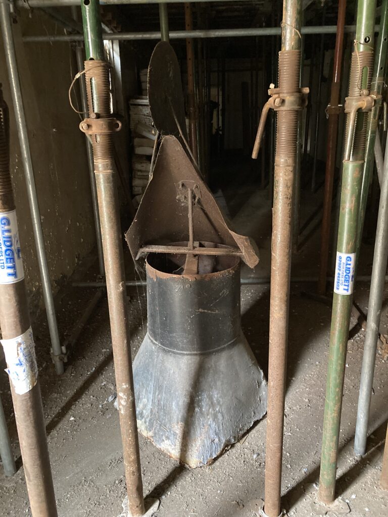 Peterson's building - before renovation - original chimney cowl