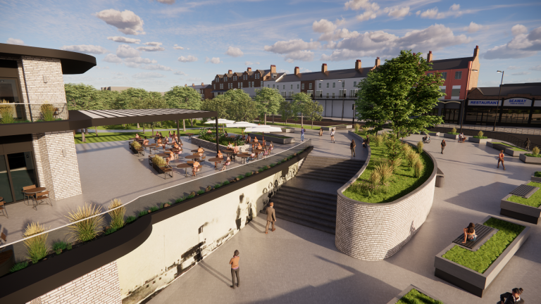 Artist impression of Sea Road building