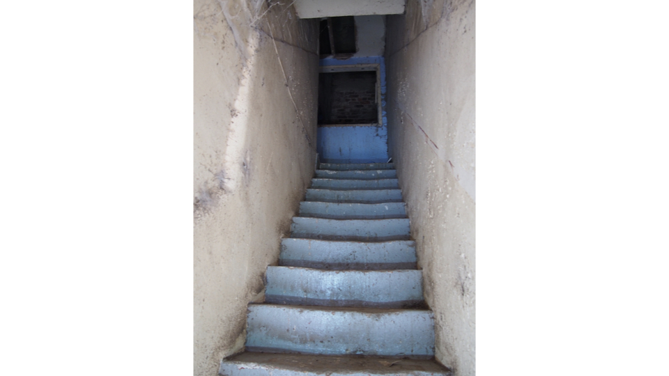 Peterson's building - before renovation - staircase