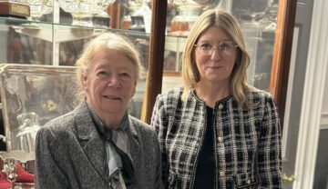 A photo of the Council's portfolio holder for children and education, Cllr Margaret Cracknell, and Director for Children's Services, Ann-Marie Matson