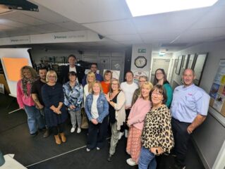 A photo of foster carers