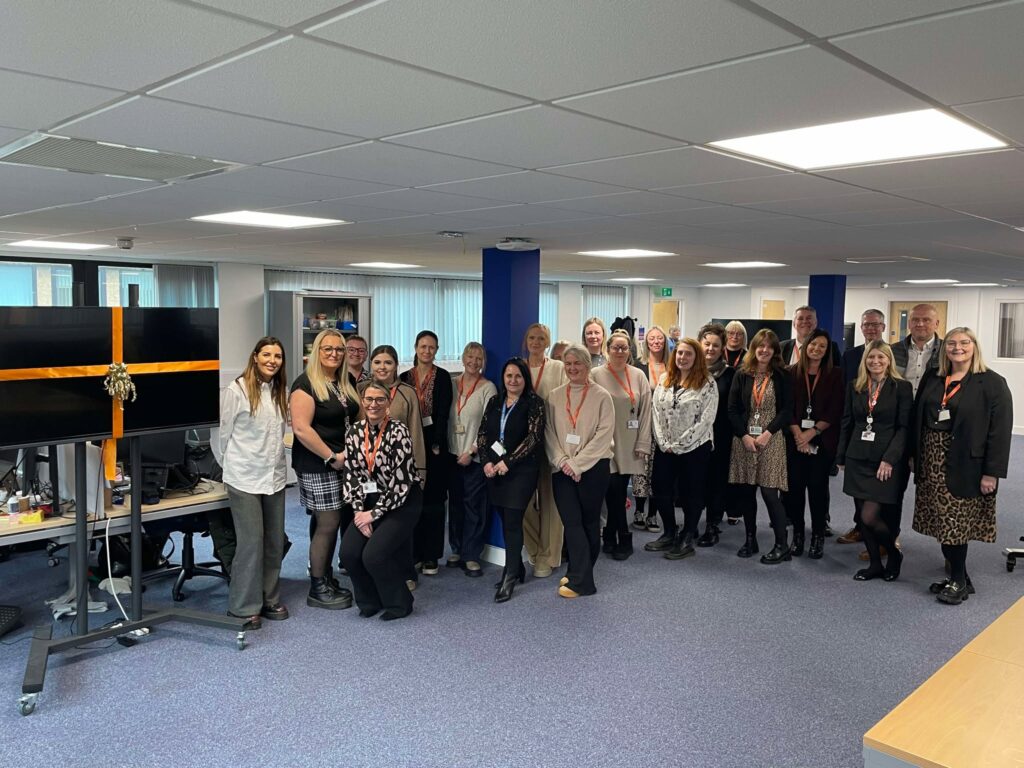 A photo of the social work team