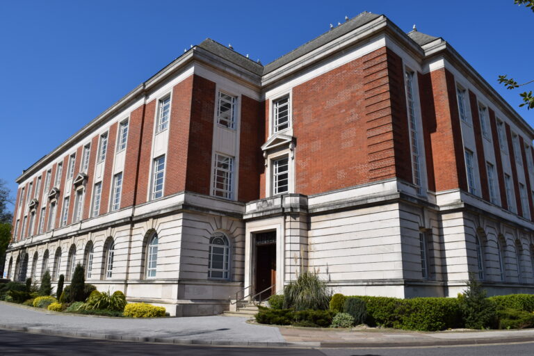 A photo of Grimsby's Municipal Offices
