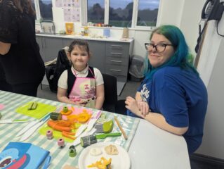 Littlecoates After School Club - Parent and child with snacks