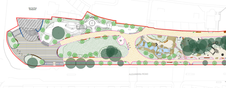 Pier Gardens drawing