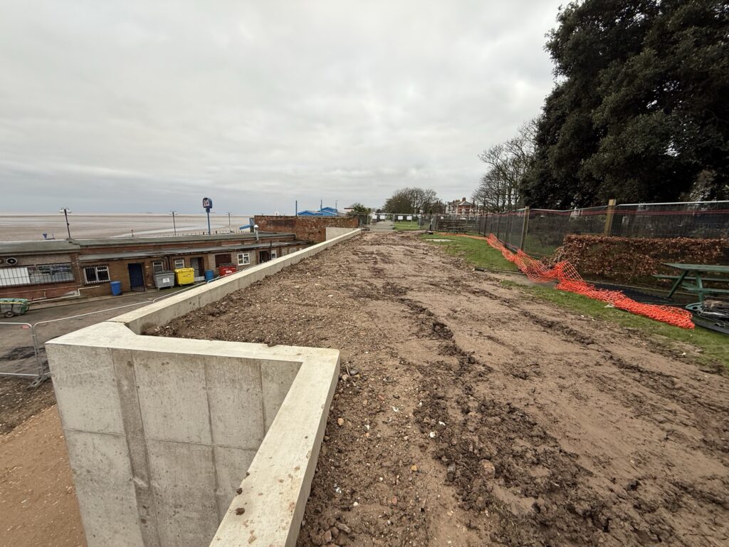 Retaining Wall at Sea Road