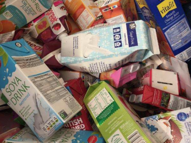 Pile of cartons