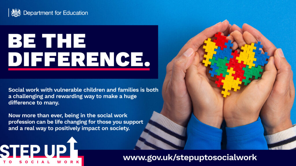 Design work promoting the Step Up To Social Work scheme