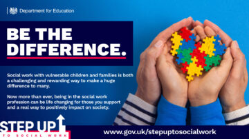 Design work promoting the Step Up To Social Work scheme