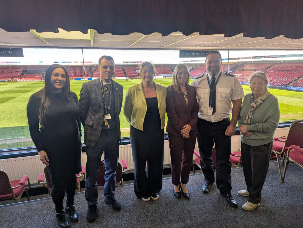 Representatives from NELC, Humberside Police, Education at GTFC