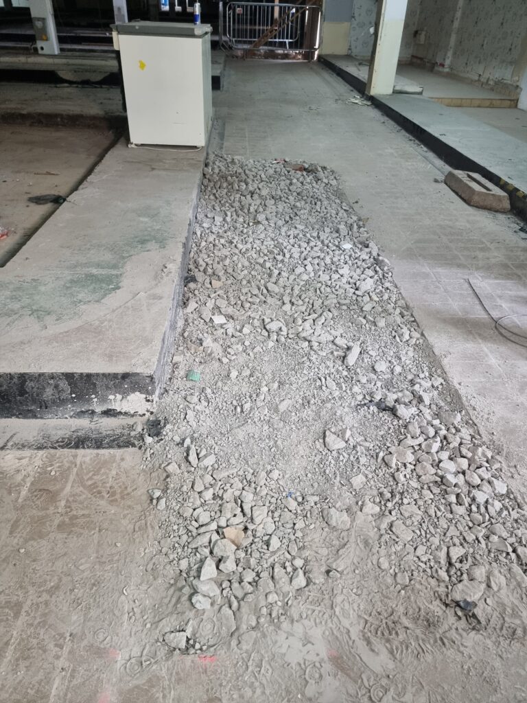 Archaeological trench in Grimsby Top Town Market