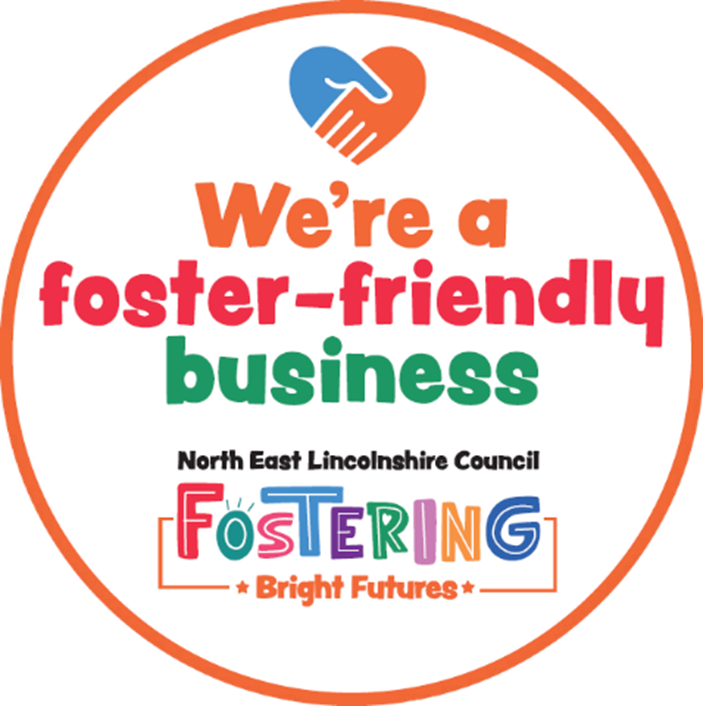 Badge for foster friendly businesses at North East Lincolnshire Council