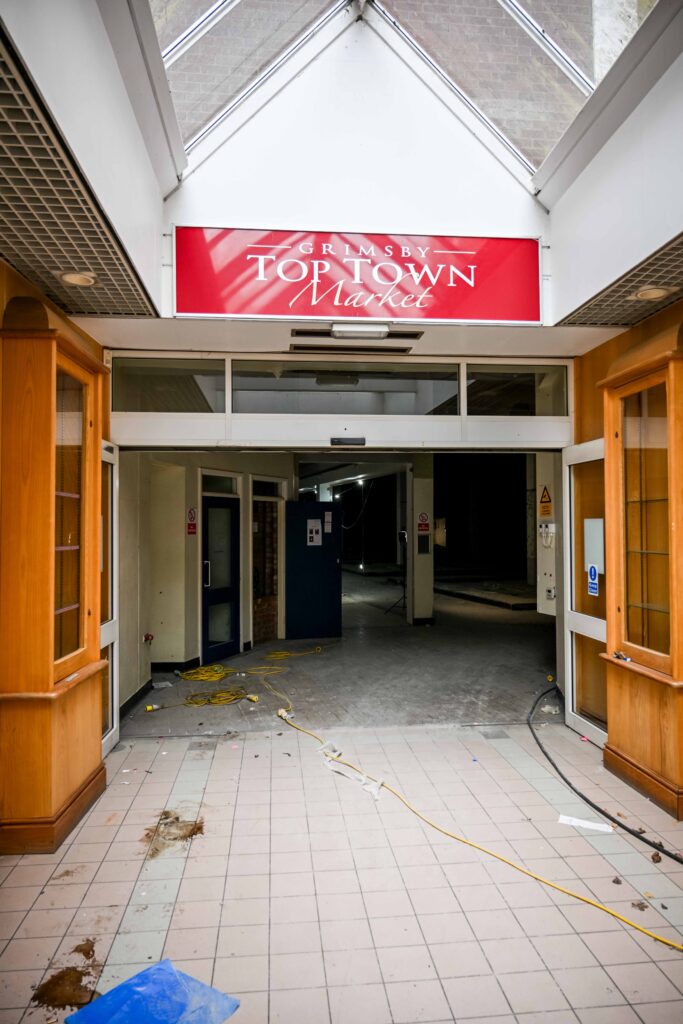 Former Grimsby Top Town Market ahead of demolition