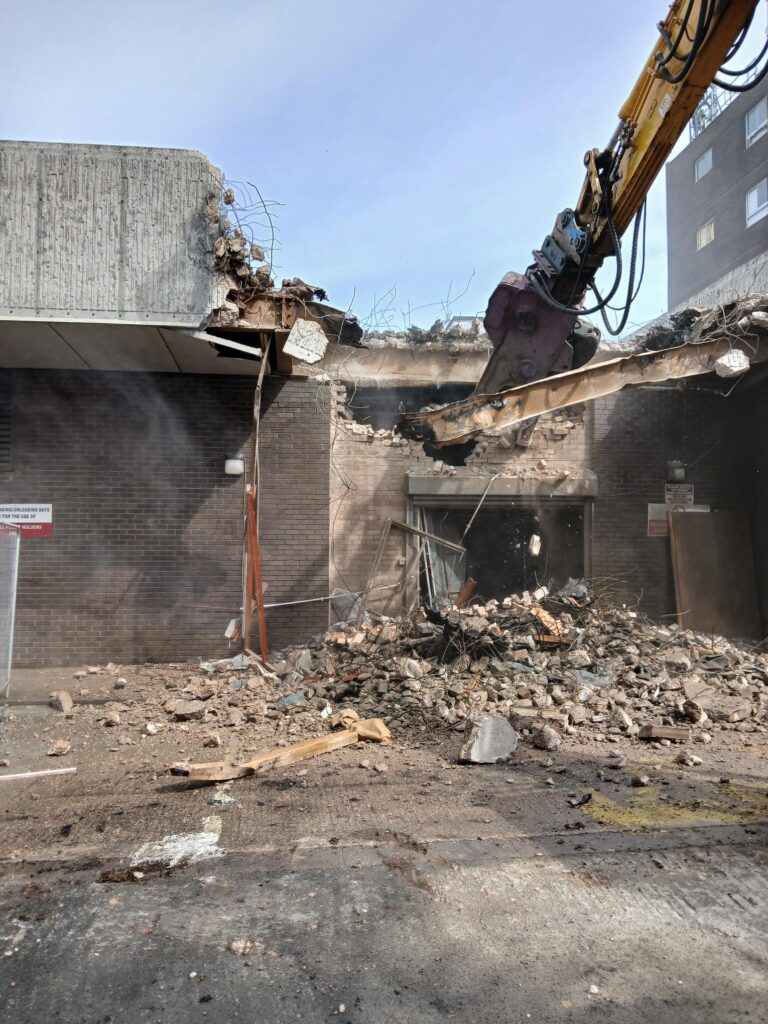 Start of demolition at top town market