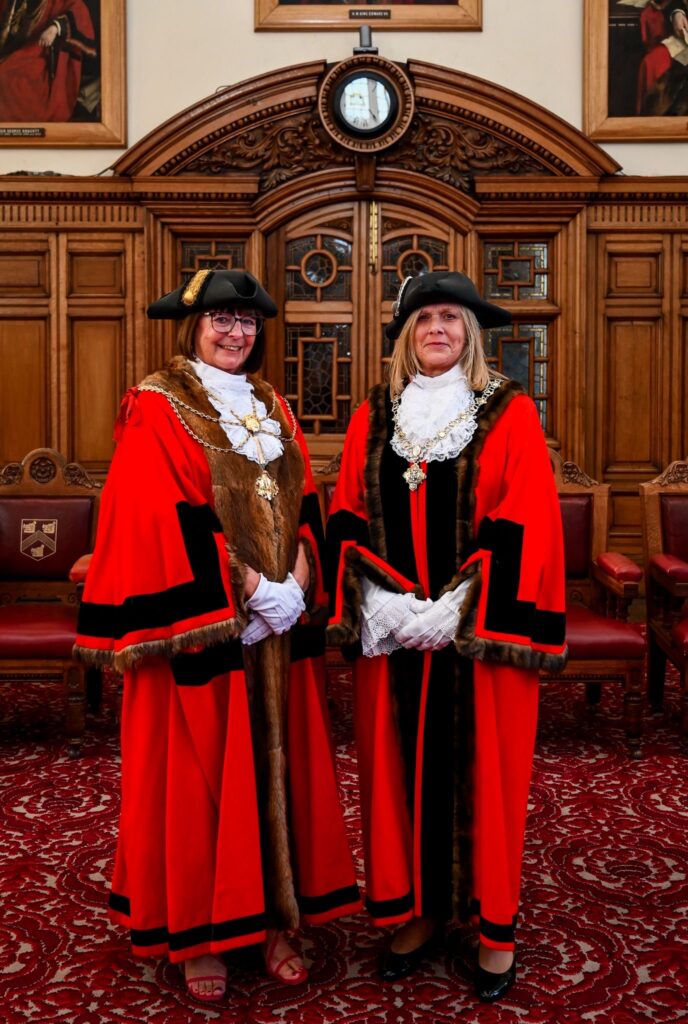 Mayor of North East Lincolnshire, Councillor Janet Goodwin, and Deputy Mayor, Councillor Marian Boyd.