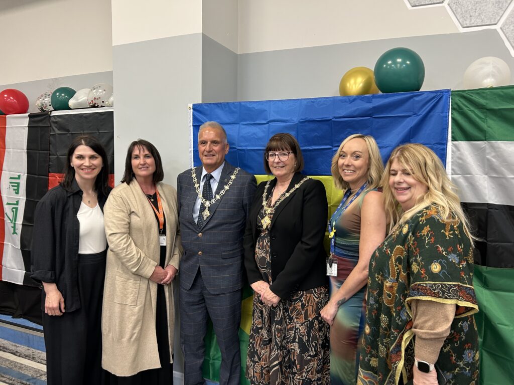 Deputy Mayor and staff from Learning4Life-Gy and North East Lincolnshire Council