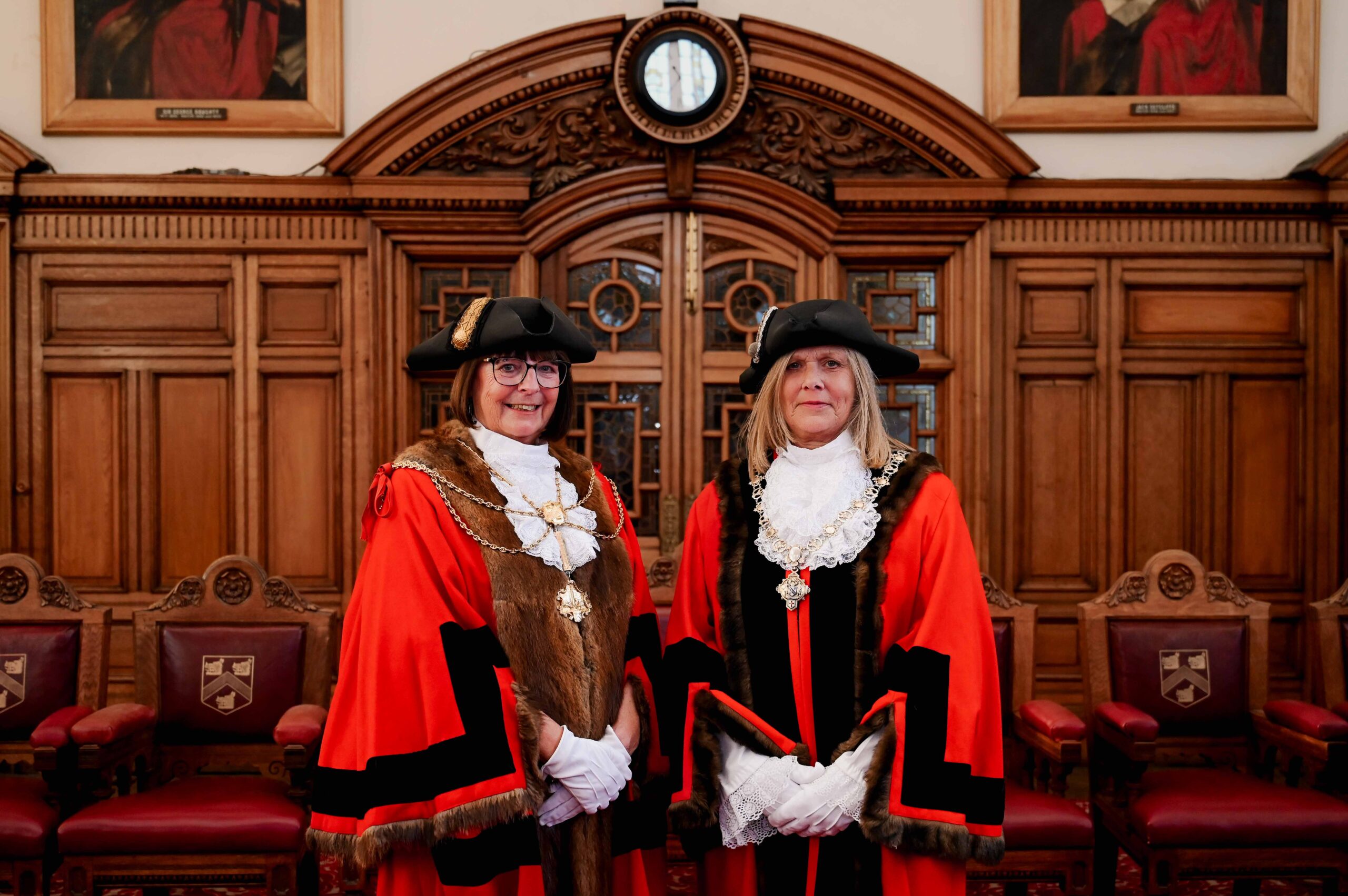 Mayor of North East Lincolnshire, Councillor Janet Goodwin, and Deputy Mayor, Councillor Marian Boyd.