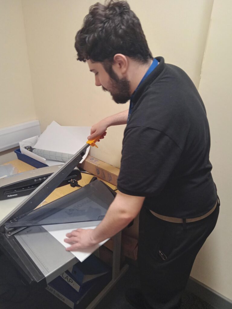 Benjamin Rilatt working