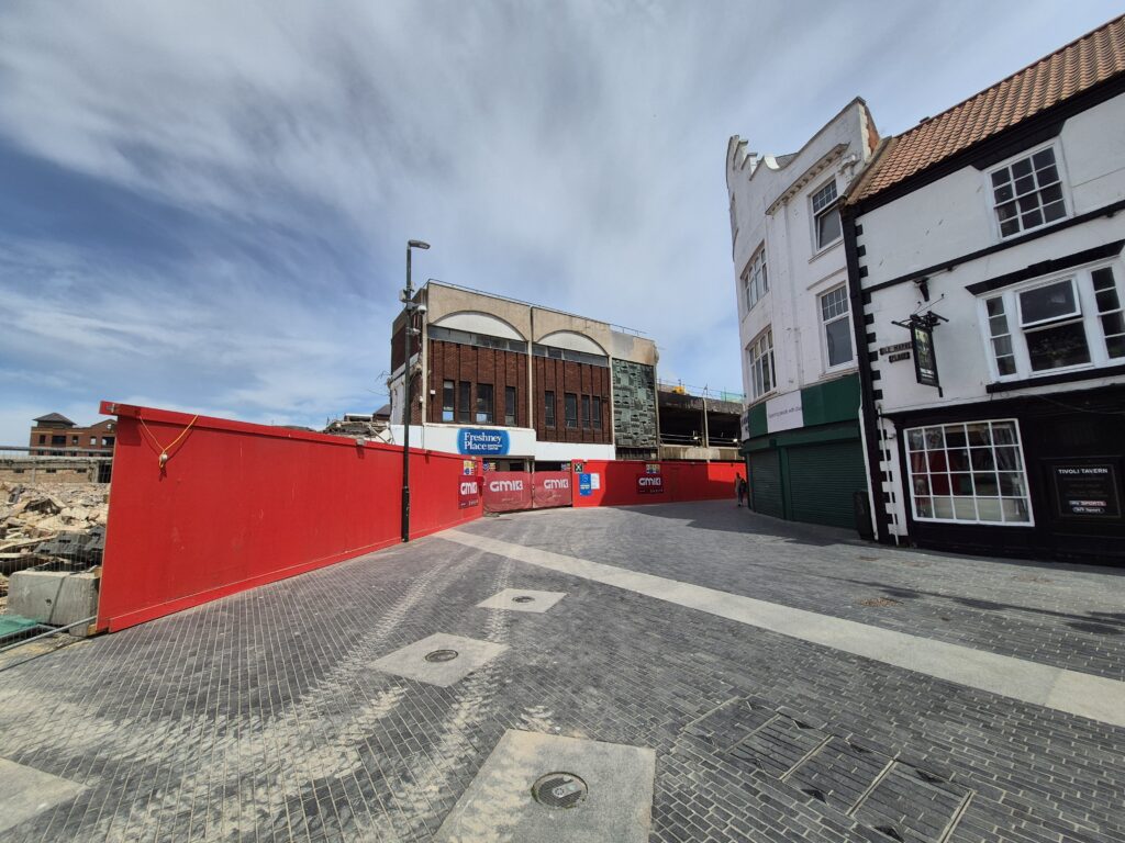 Freshney Place leisure scheme hoarding
