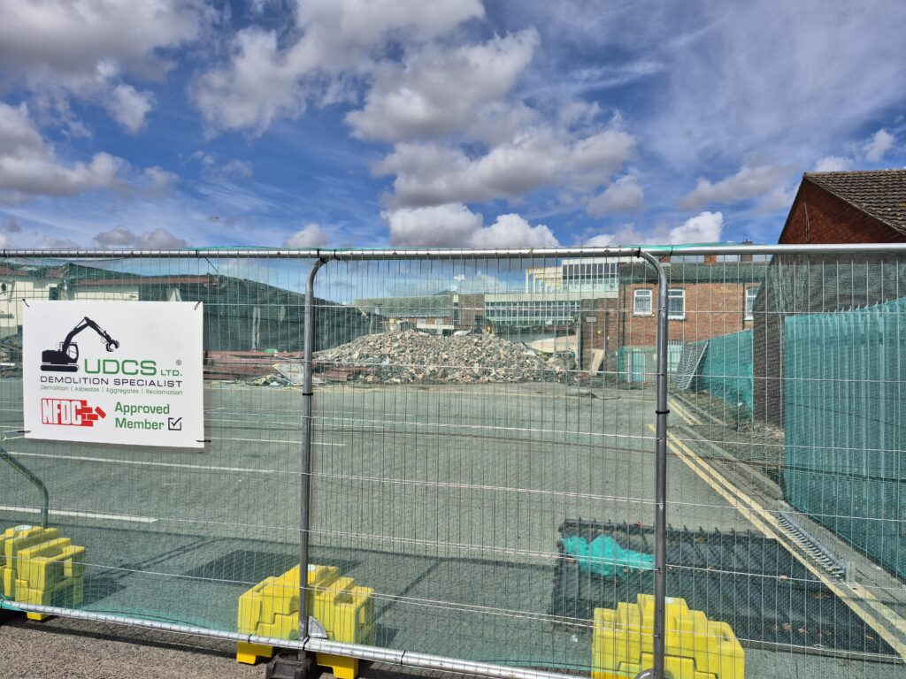 Rear of Osborne St Units mid demolition