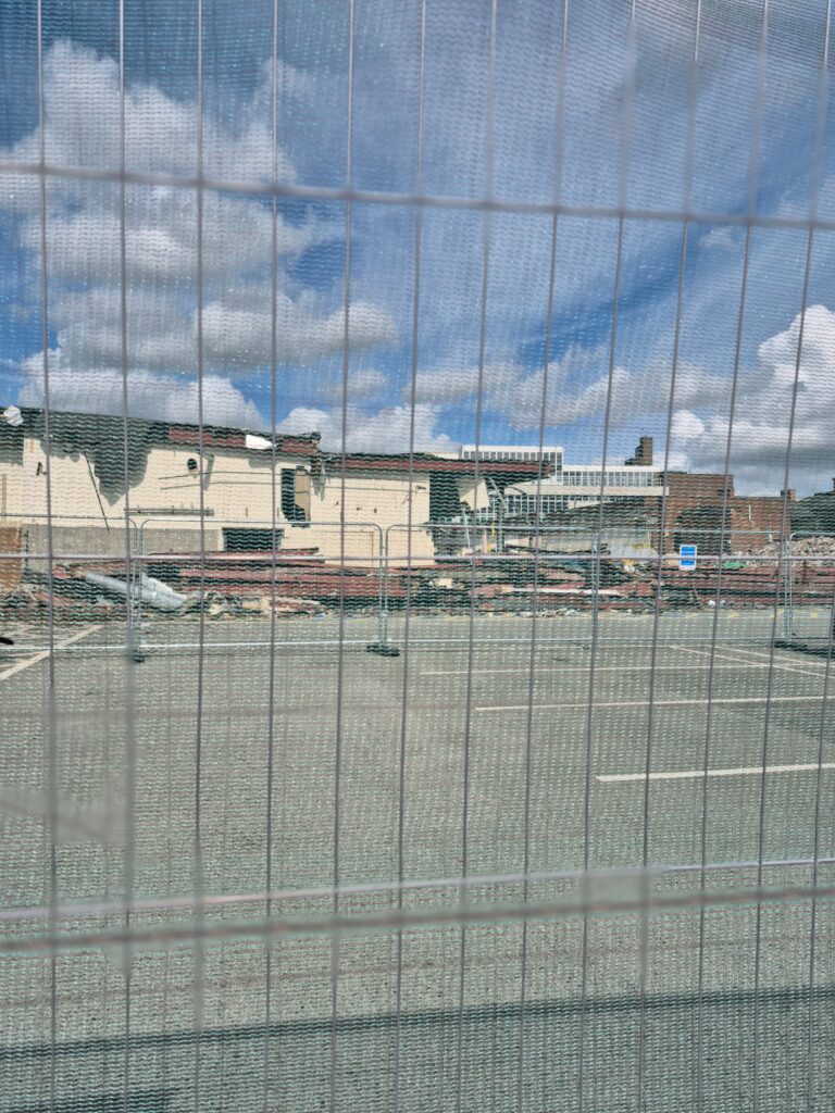 Rear of Osborne St Units mid demolition