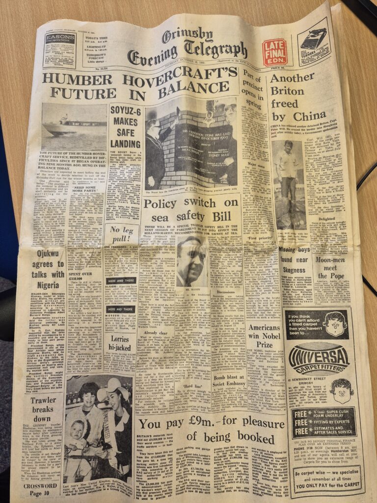 Grimsby Evening Telegraph from 18 October 1969
