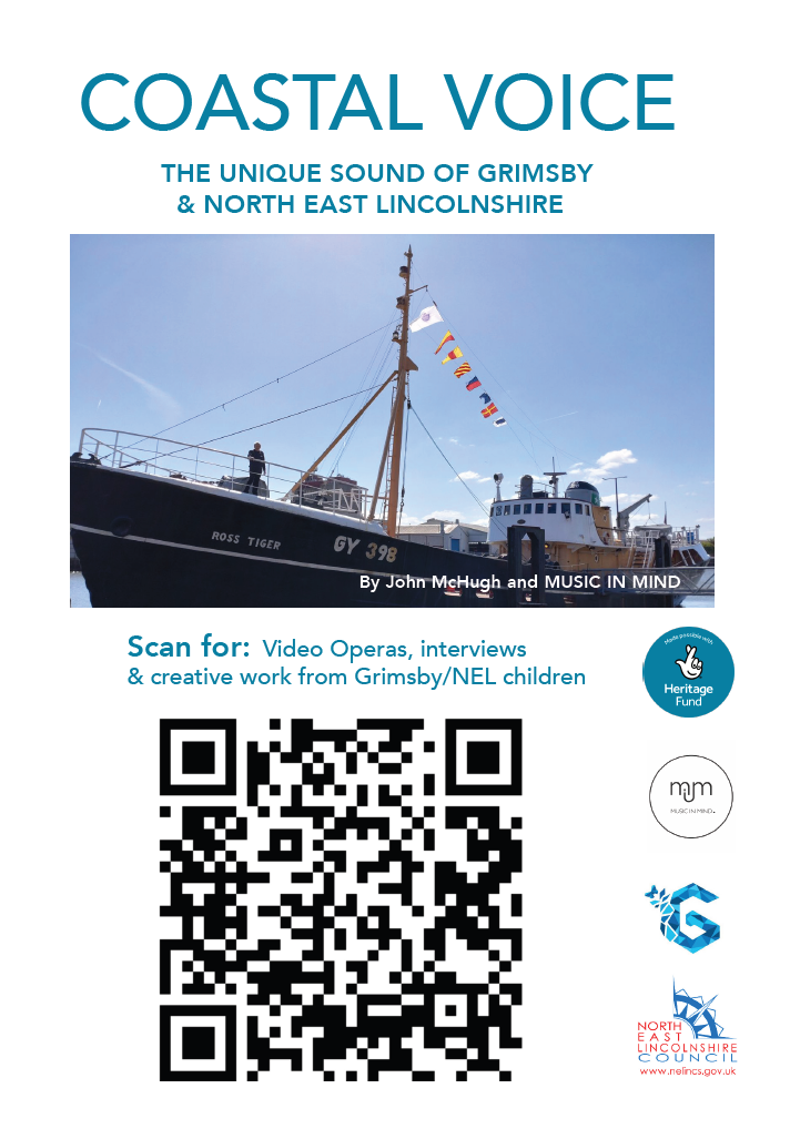 Poster advertising where to hear the coastal voice work