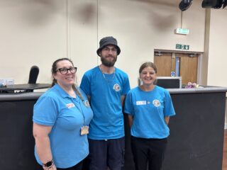 Two women and a man from TARGET NEL CIC