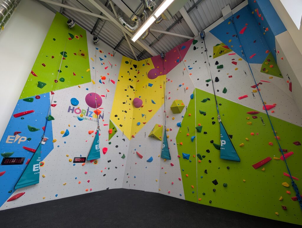 Rock climbing wall