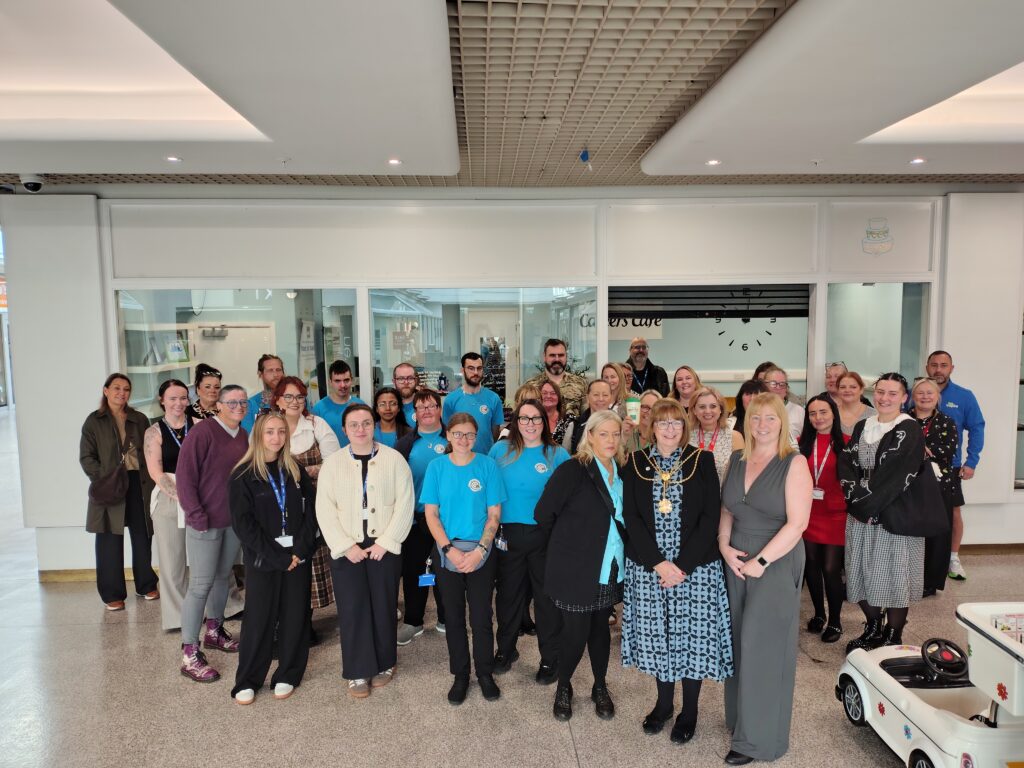 Group of people at Careers Cafe opening